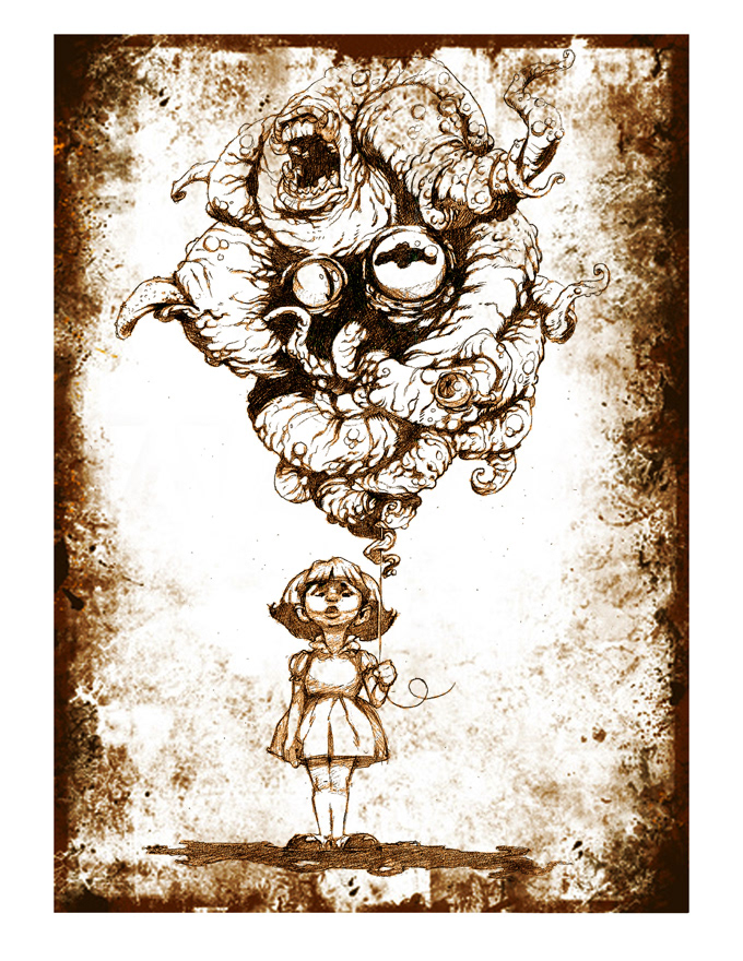 Monster Balloon-Ink/Digital