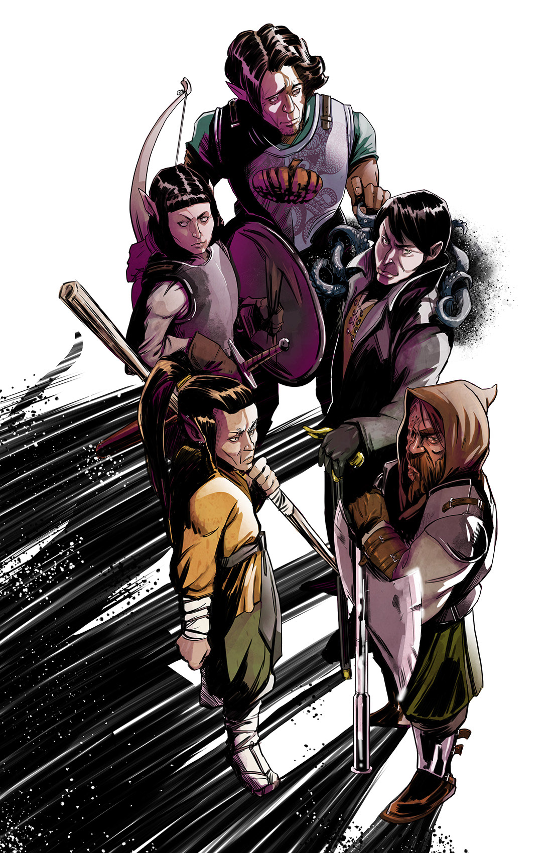 DnD Commission (Ink/Digital Color)