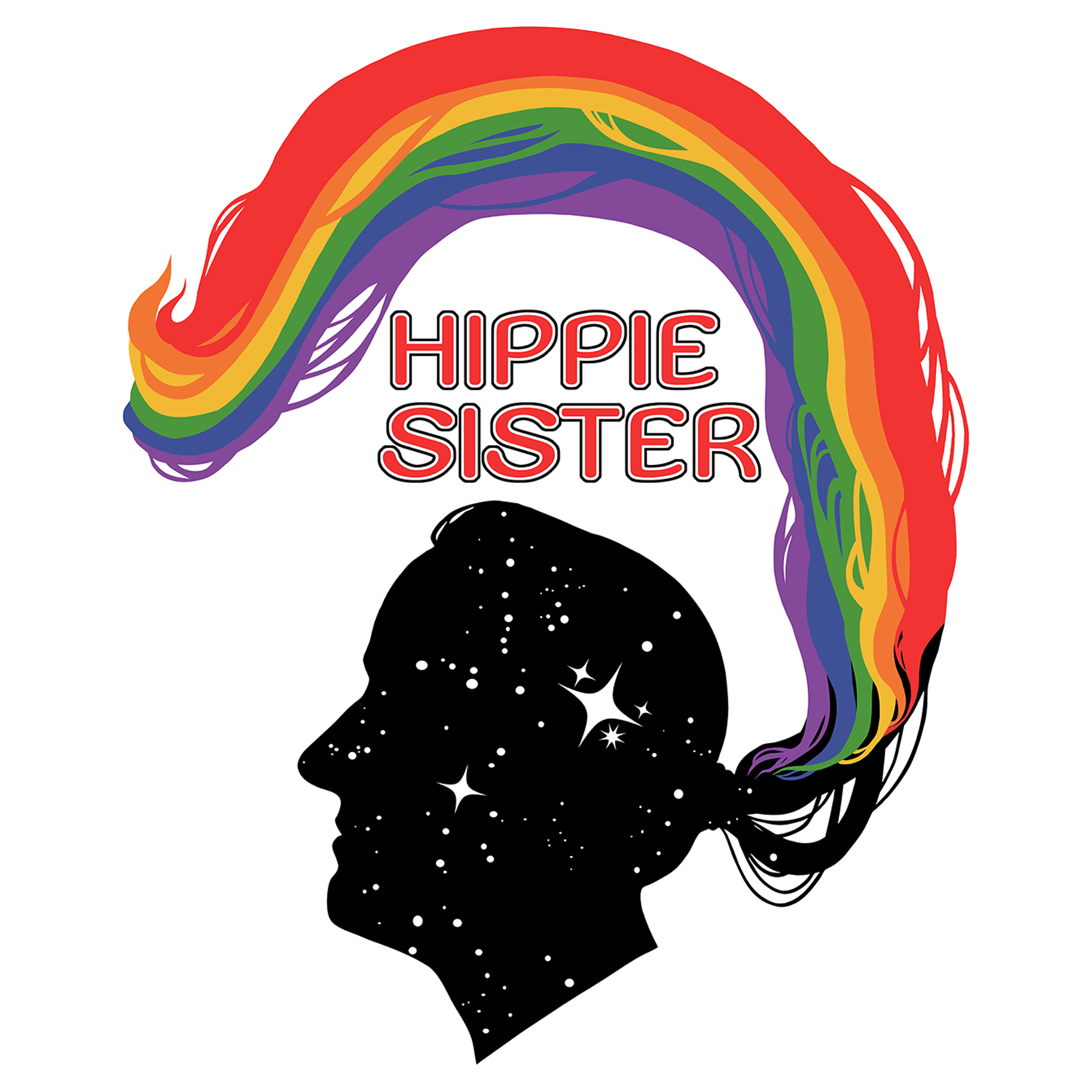 Hippie Sister Logo (Ink/Digital)