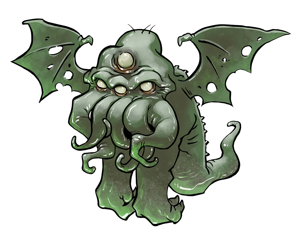 Cthulhu Cyoot-Ink/Digital Color