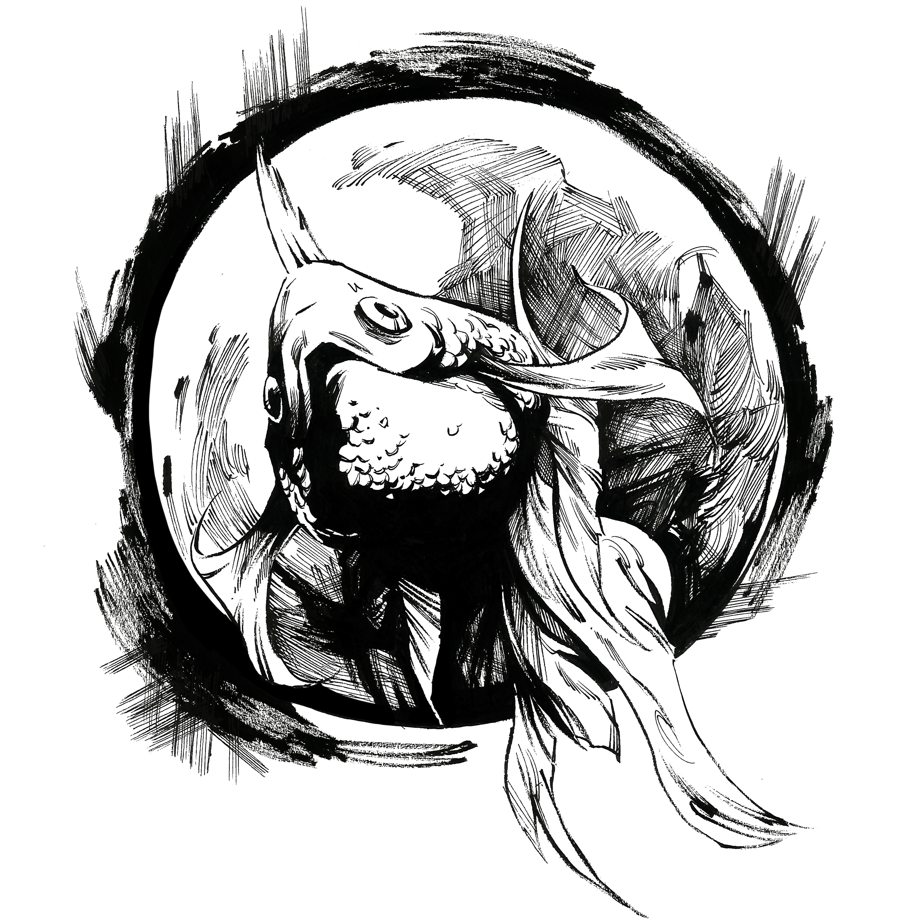 Mars Gold Fish-Ink