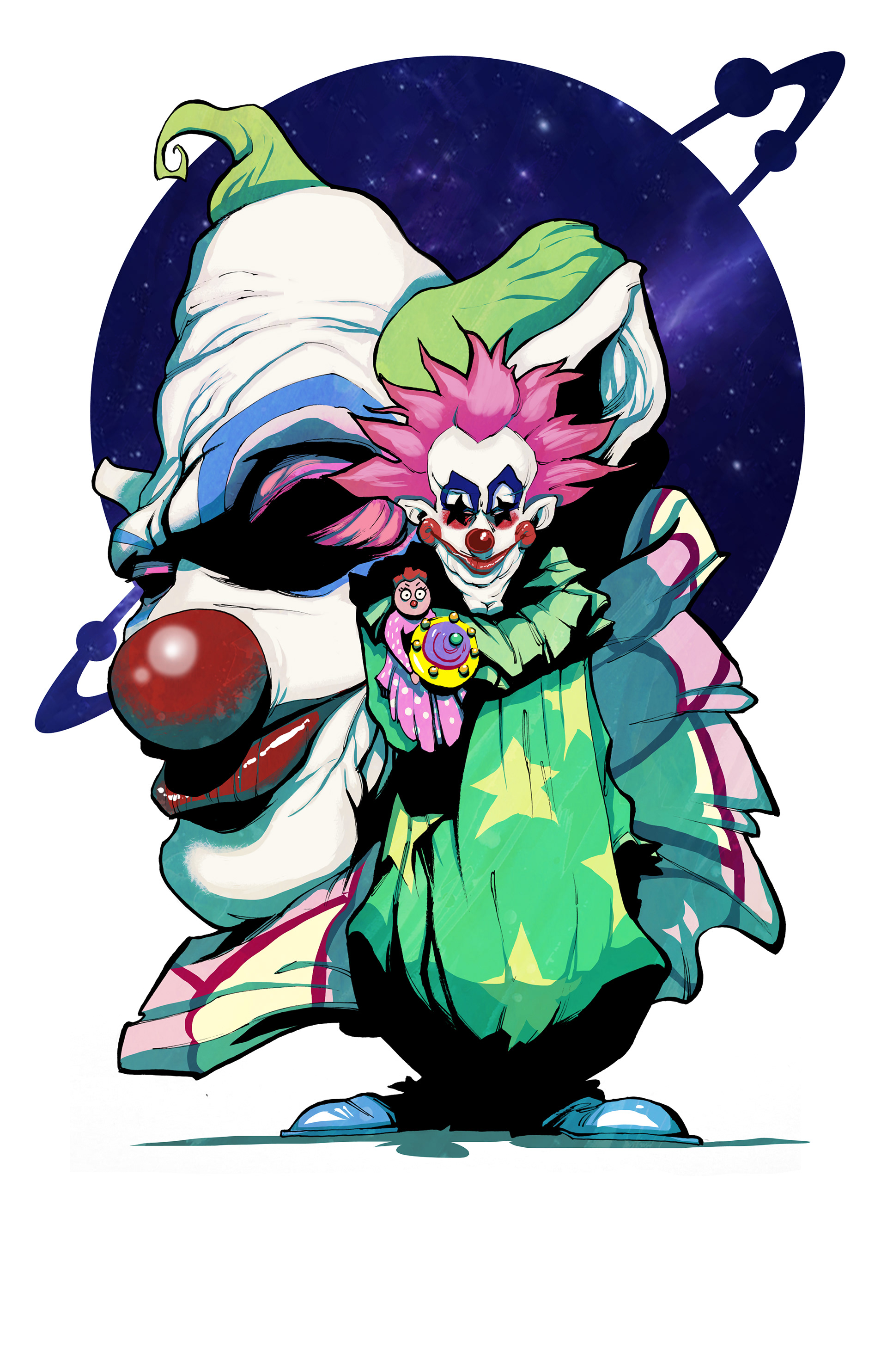 Killer Klowns from Outer Space-Ink/Digital Color