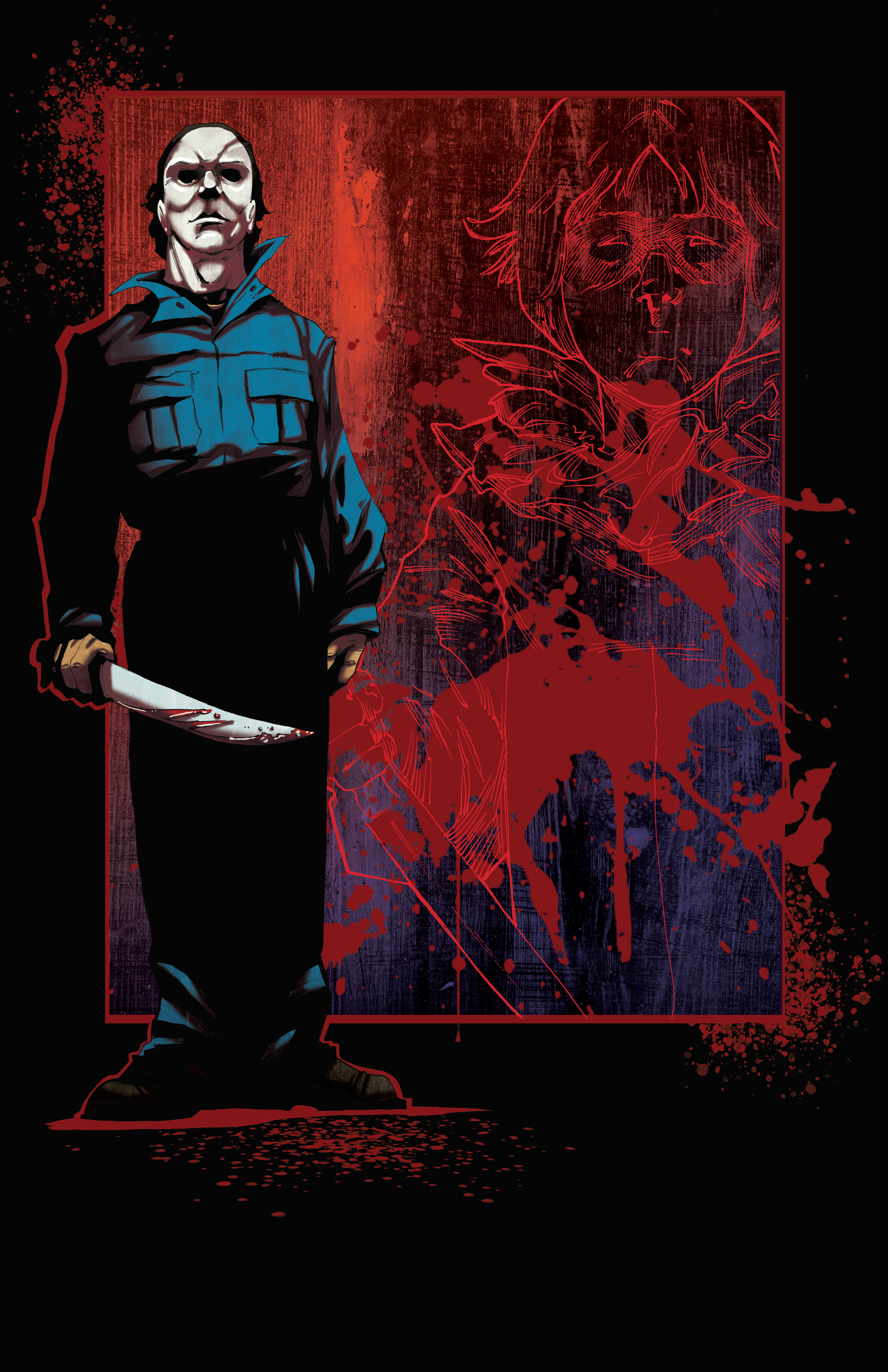 Michael Meyers (Fan Art)-Ink/Digital Color