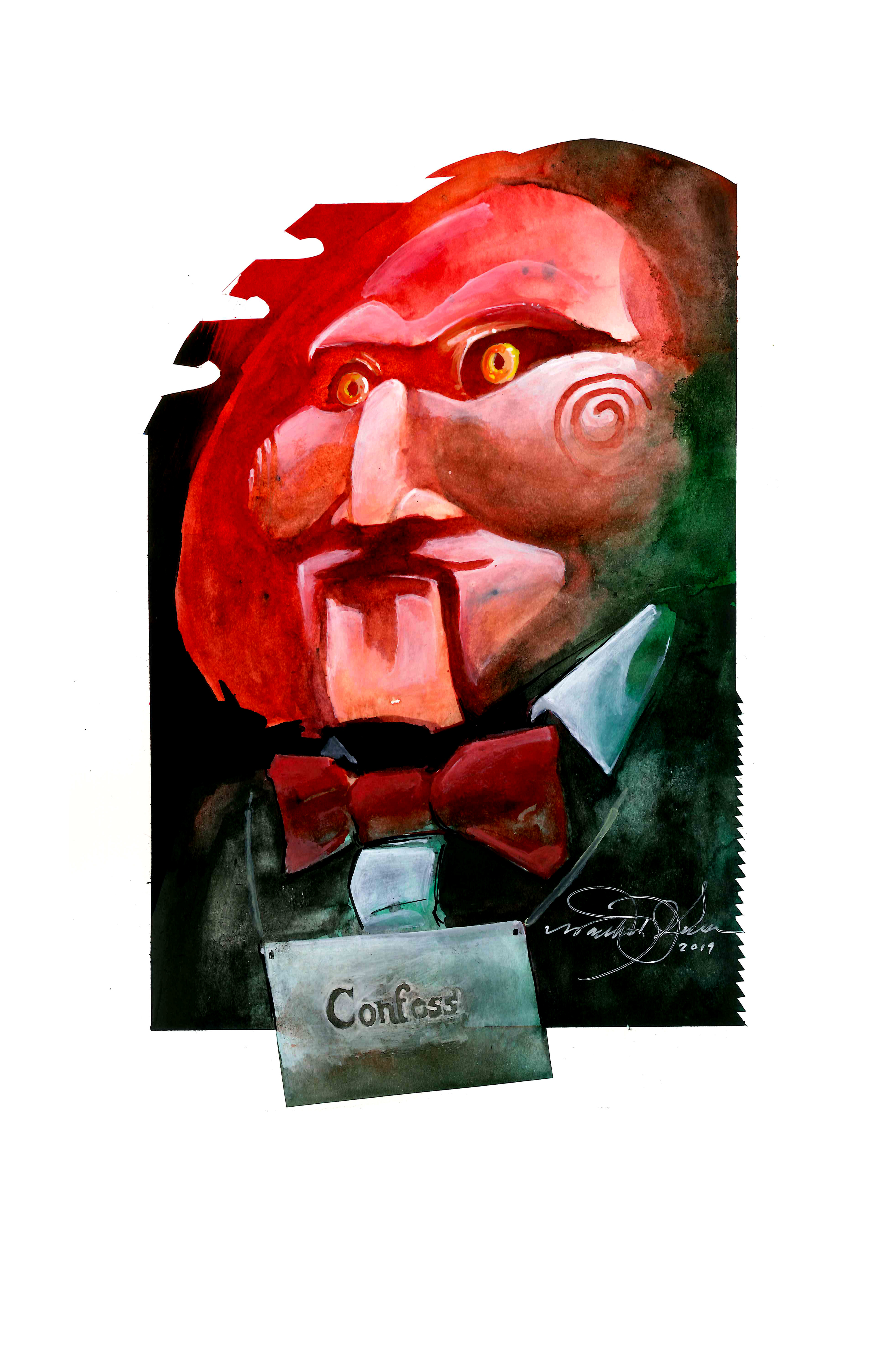Jigsaw (Fan Art)-Mixed Media