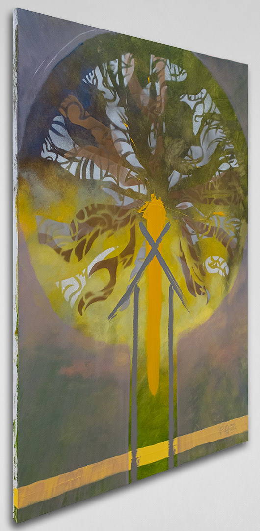 Art: Acrylique sur toile / Acrylic on canvas 48" x 72" x 1.5"