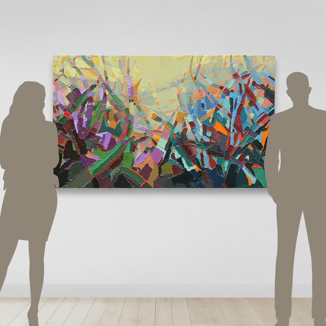 Art: Acrylique, fusain sur toile / Acrylic, charcoal on canvas, 60" x 36" x 1.5"