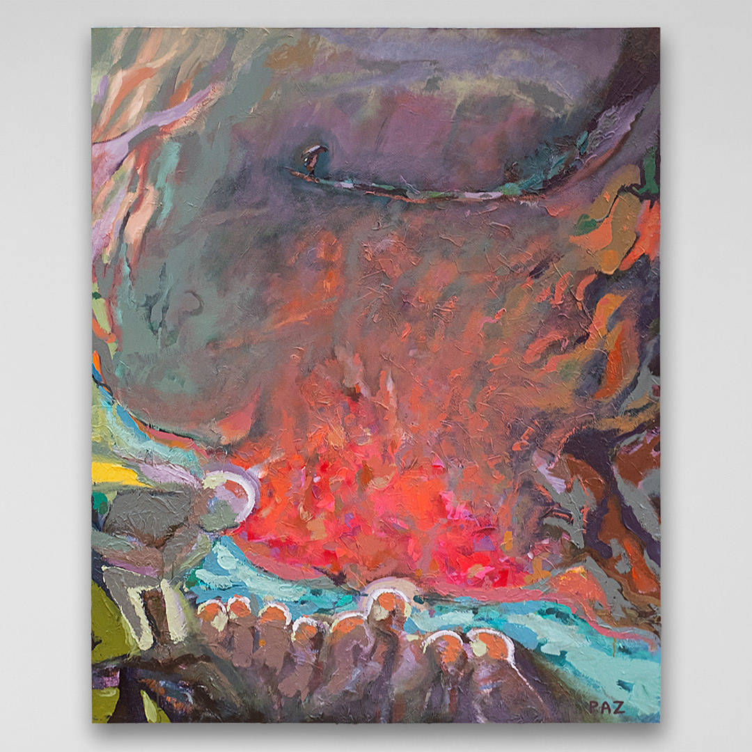 Art: Acrylique sur toile / Acrylic on canvas 48" x 60" x 1.5"