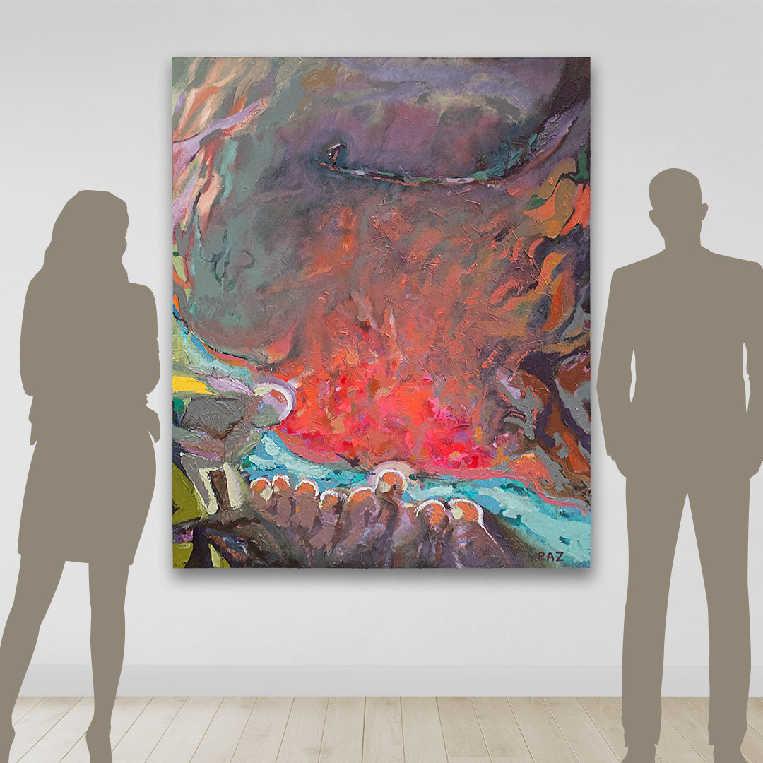 Art: Acrylique sur toile / Acrylic on canvas 48" x 60" x 1.5"