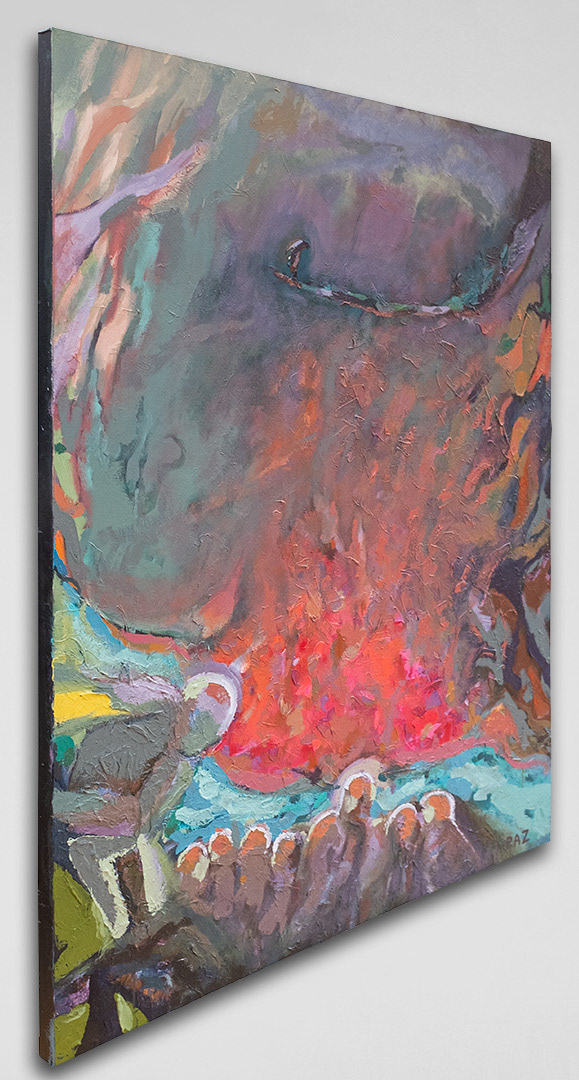 Art: Acrylique sur toile / Acrylic on canvas 48" x 60" x 1.5"