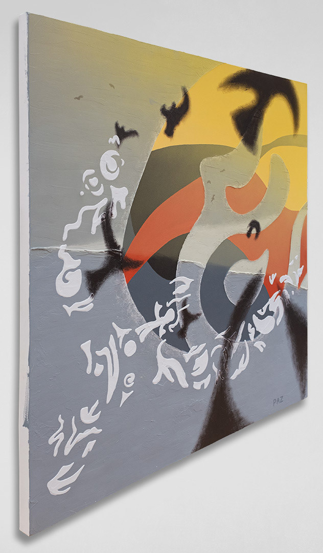 Acrylique sur toile / Acrylic on canvas, 48" x 48" x 1.5"