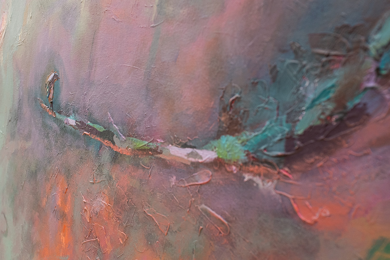 Art: Acrylique sur toile / Acrylic on canvas 48" x 60" x 1.5"