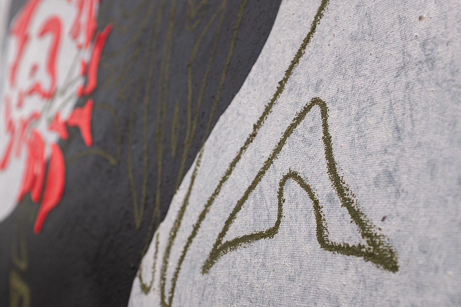 Art: Acrylique, pastels à l'huile sur toile / Acrylic, oil pastels on canvas 24" x 24" x 1.5"