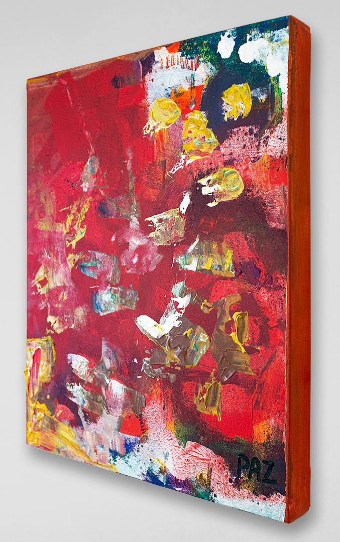 Art: Acrylique sur toile / Acrylic on canvas, 14" x 18" x 1.5"