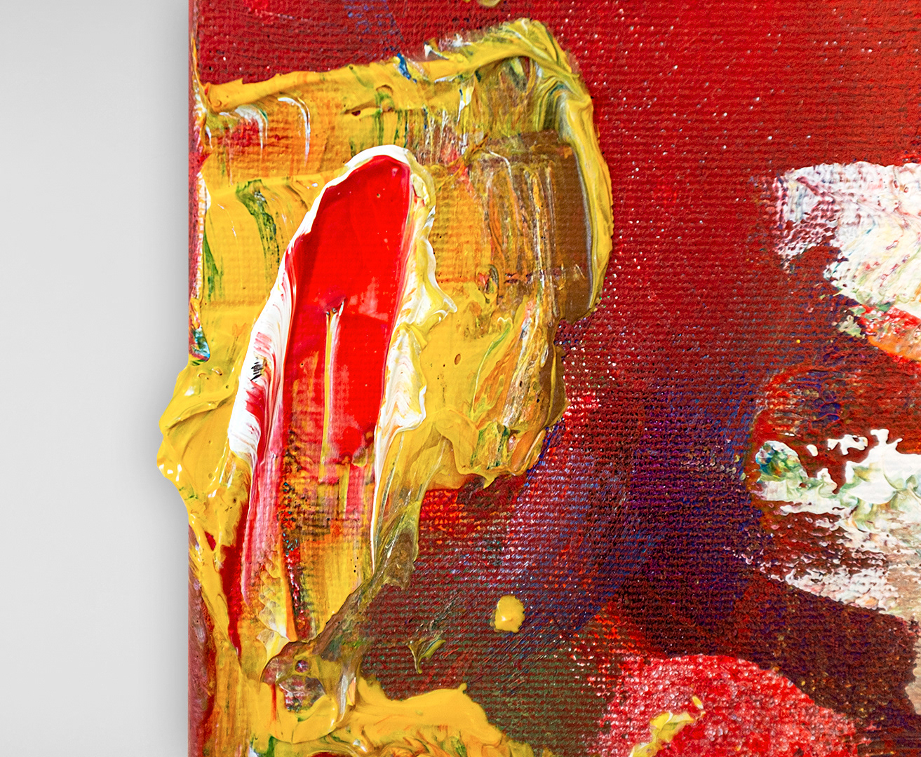 Art: Acrylique sur toile / Acrylic on canvas, 14" x 18" x 1.5"