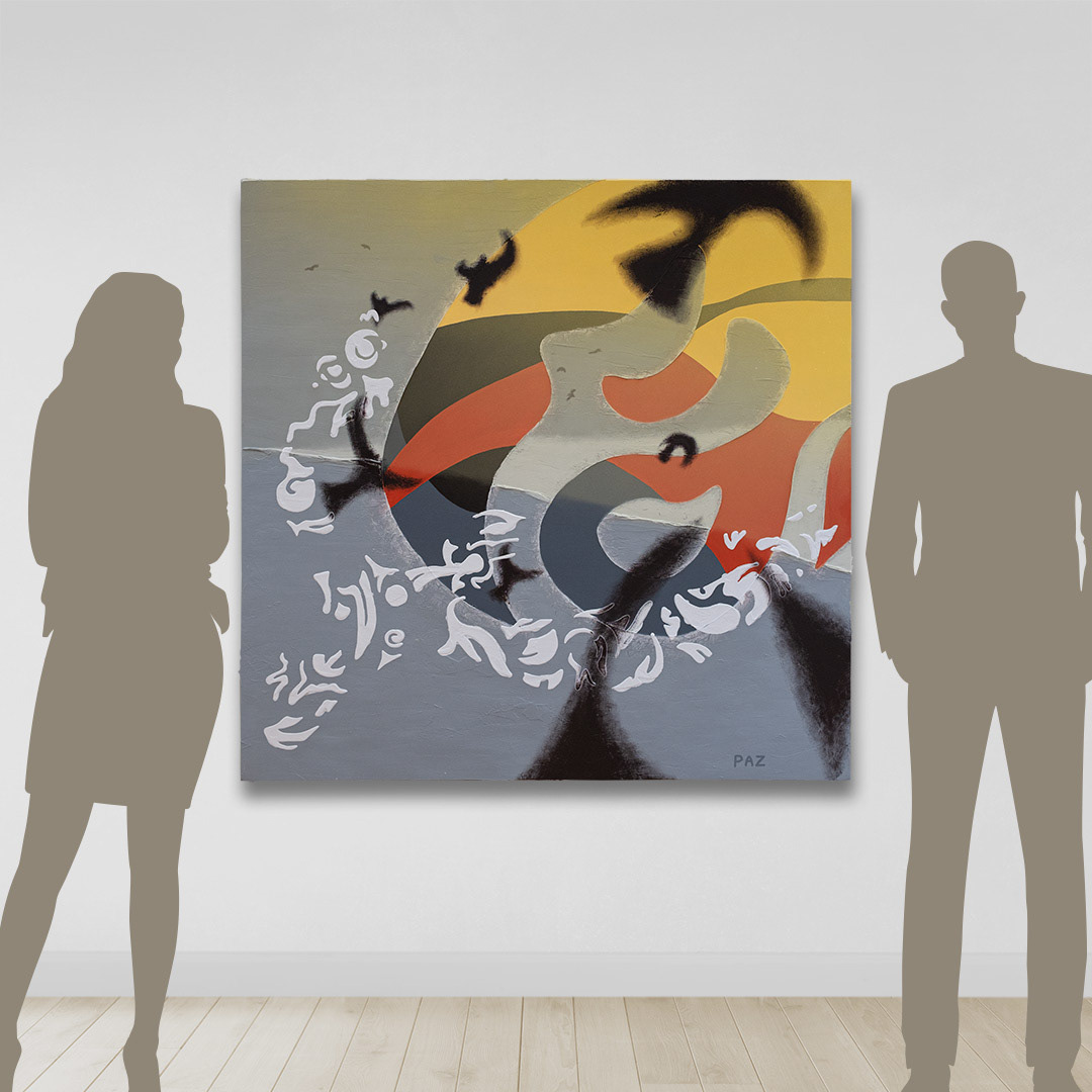 Acrylique sur toile / Acrylic on canvas, 48" x 48" x 1.5"