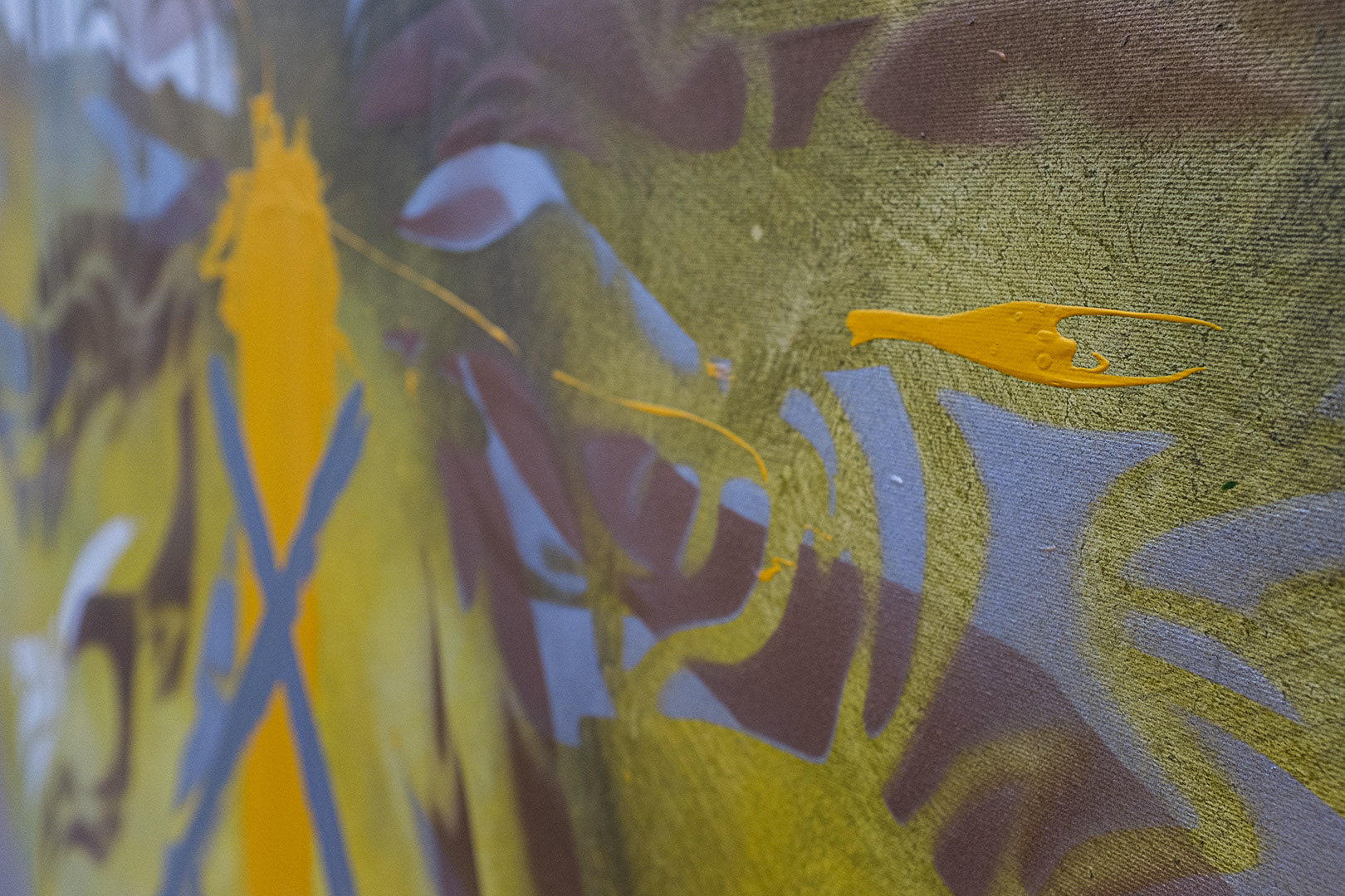 Art: Acrylique sur toile / Acrylic on canvas 48" x 72" x 1.5"