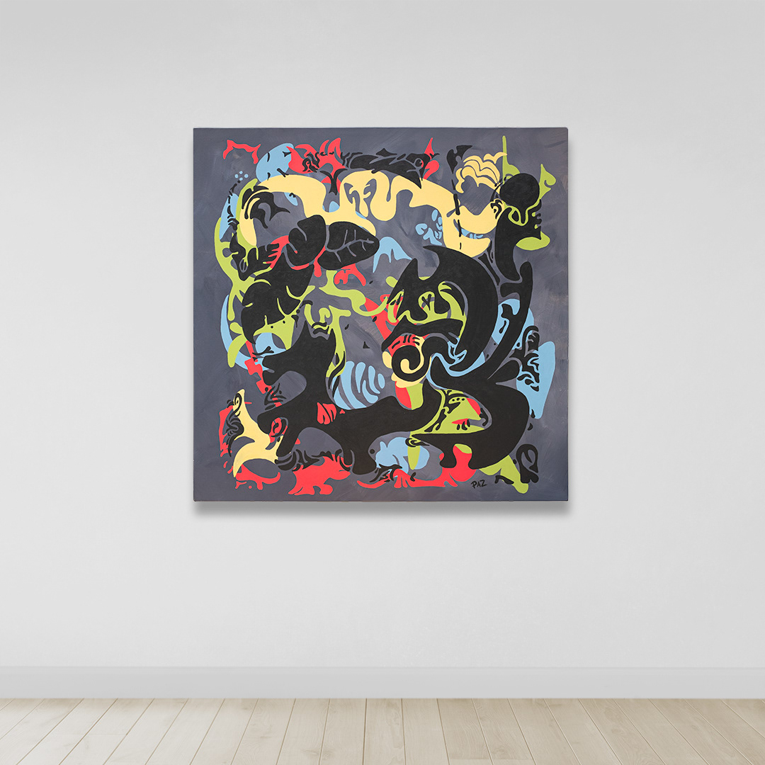 Art: Acrylique sur toile / Acrylic on canvas, 42" x 42" x 1.5"