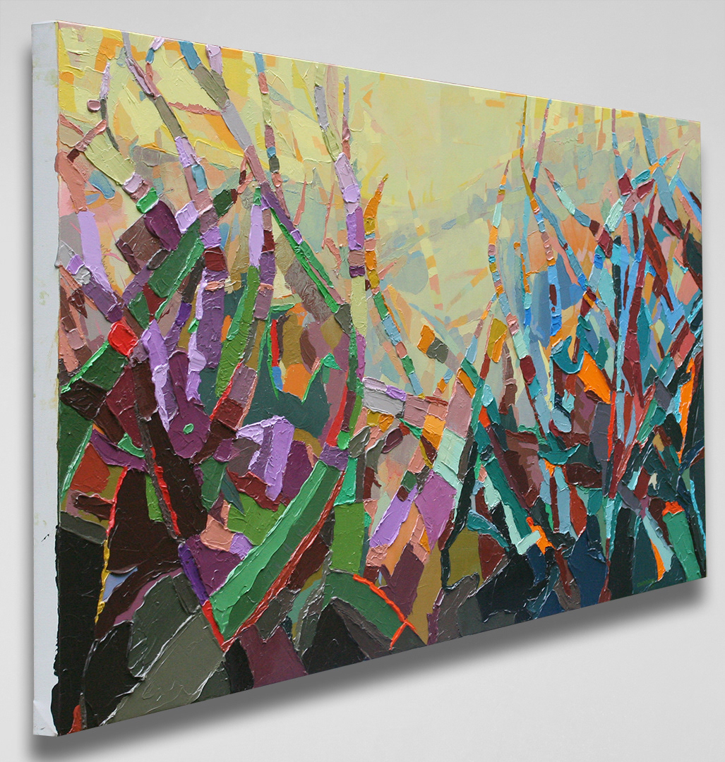 Art: Acrylique, fusain sur toile / Acrylic, charcoal on canvas, 60" x 36" x 1.5"