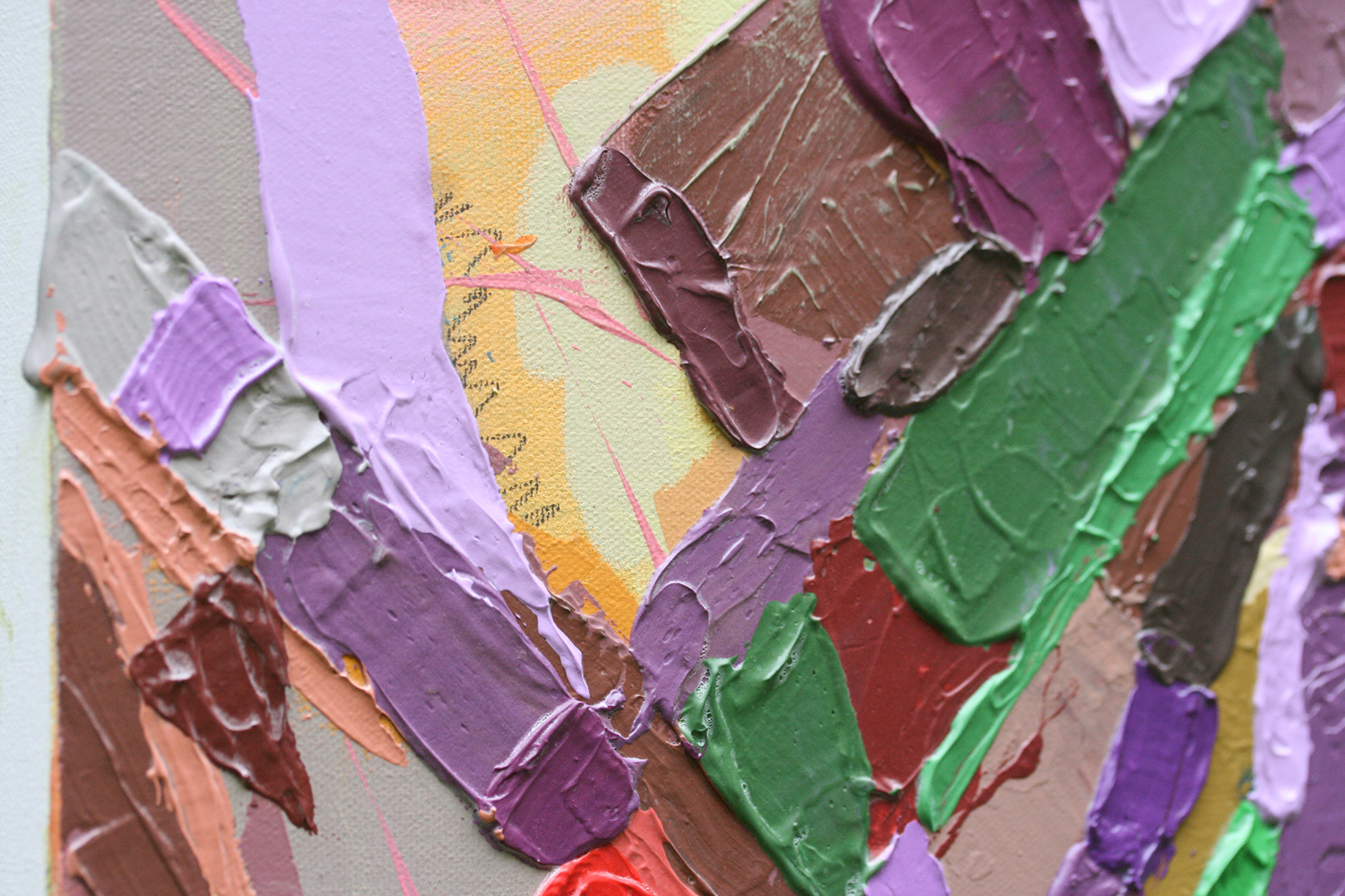 Art: Acrylique, fusain sur toile / Acrylic, charcoal on canvas, 60" x 36" x 1.5"