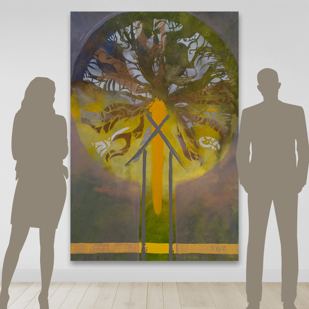 Art: Acrylique sur toile / Acrylic on canvas 48" x 72" x 1.5"