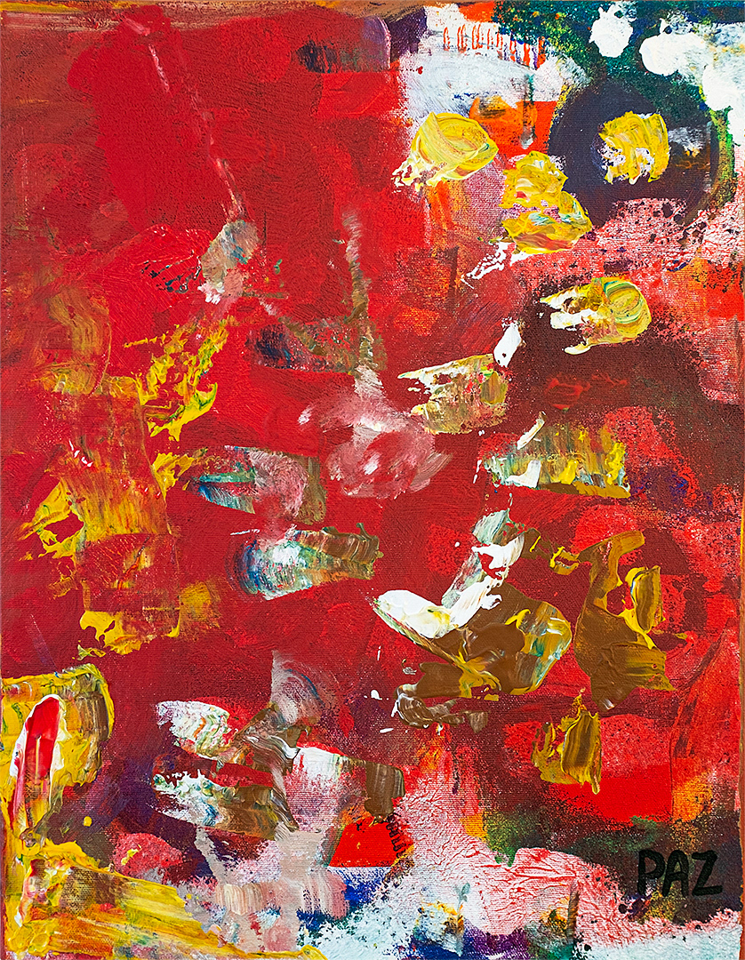 Art: Acrylique sur toile / Acrylic on canvas, 14" x 18" x 1.5"