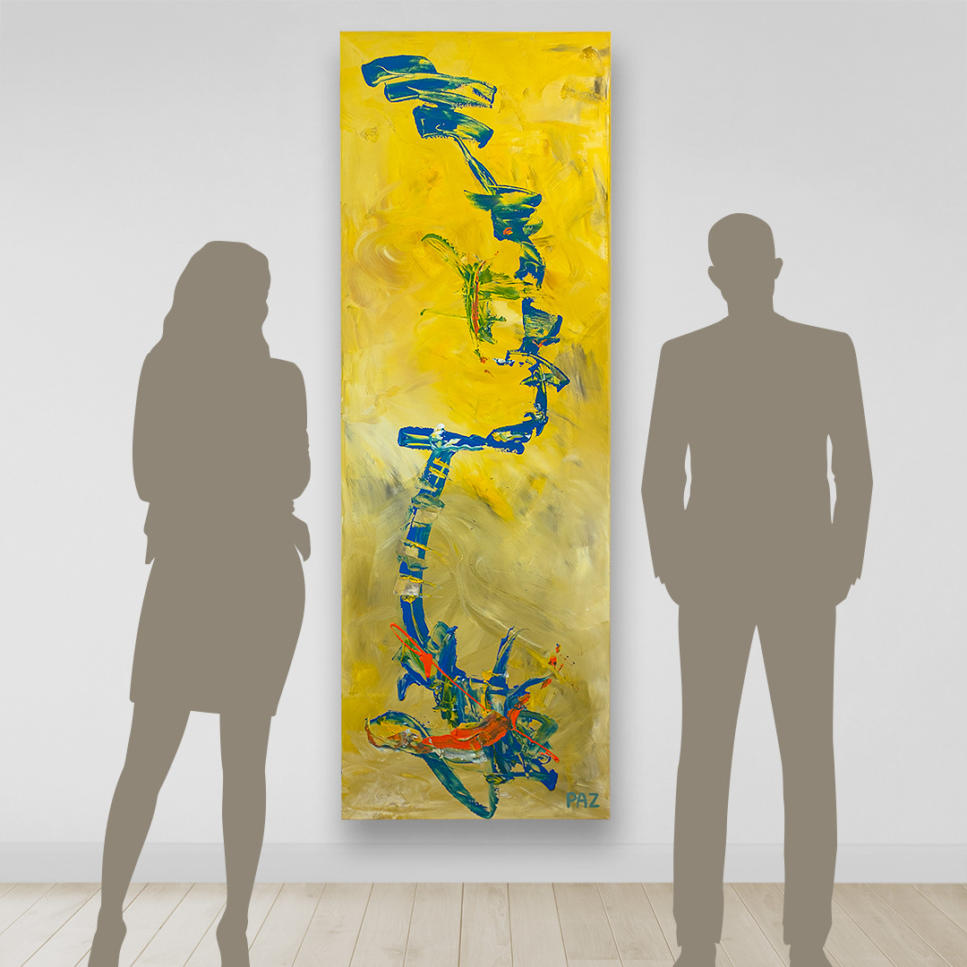 Art: Acrylique sur toile / Acrylic on canvas, 24" x 72" x 1.5"