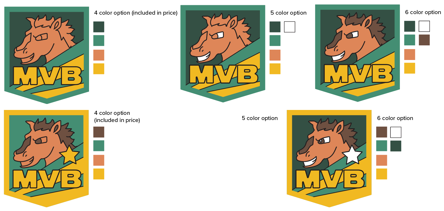 Various color options