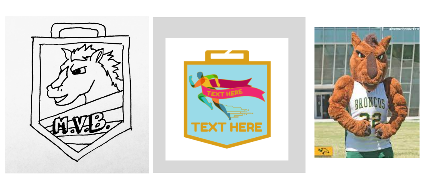 Initial sketch + medal shape and Billy Bronco reference