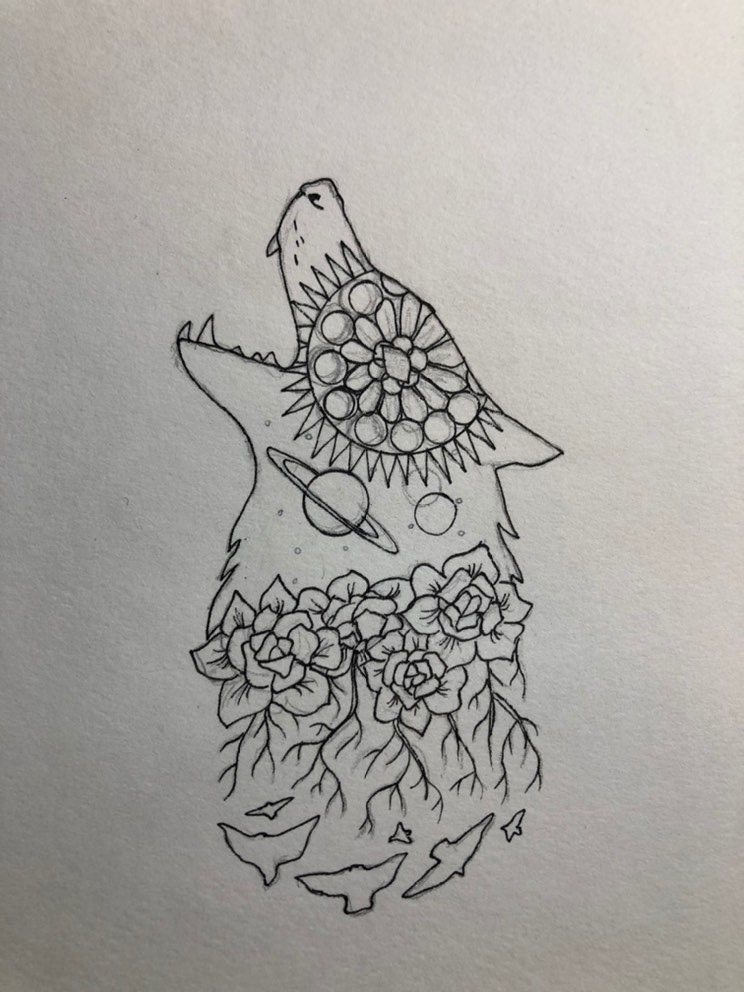 Initial sketch and lineart