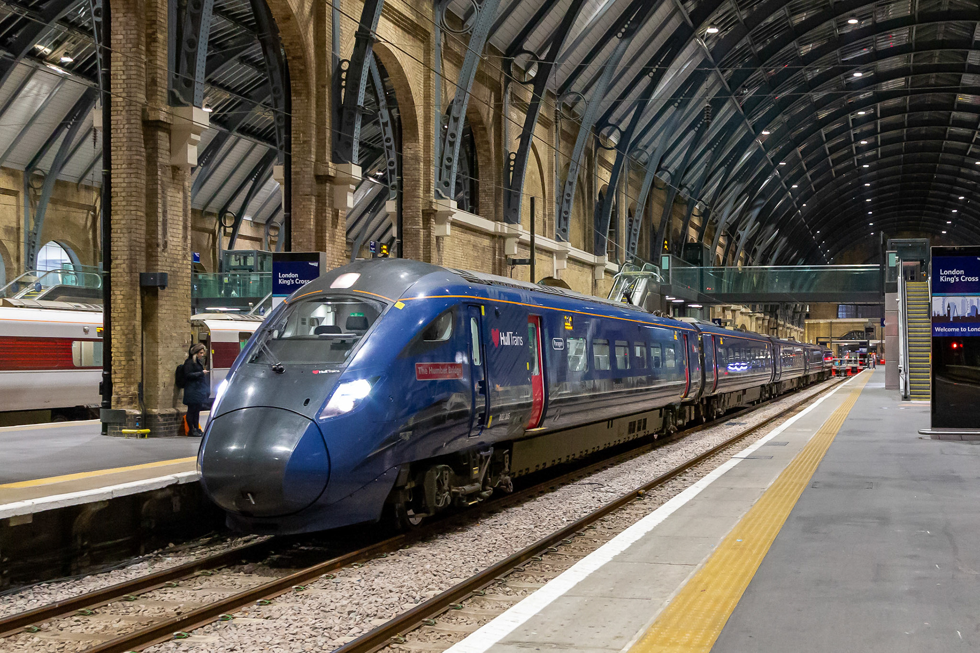 Hull Trains 802305 'The Humber Bridge' at Kings Cross