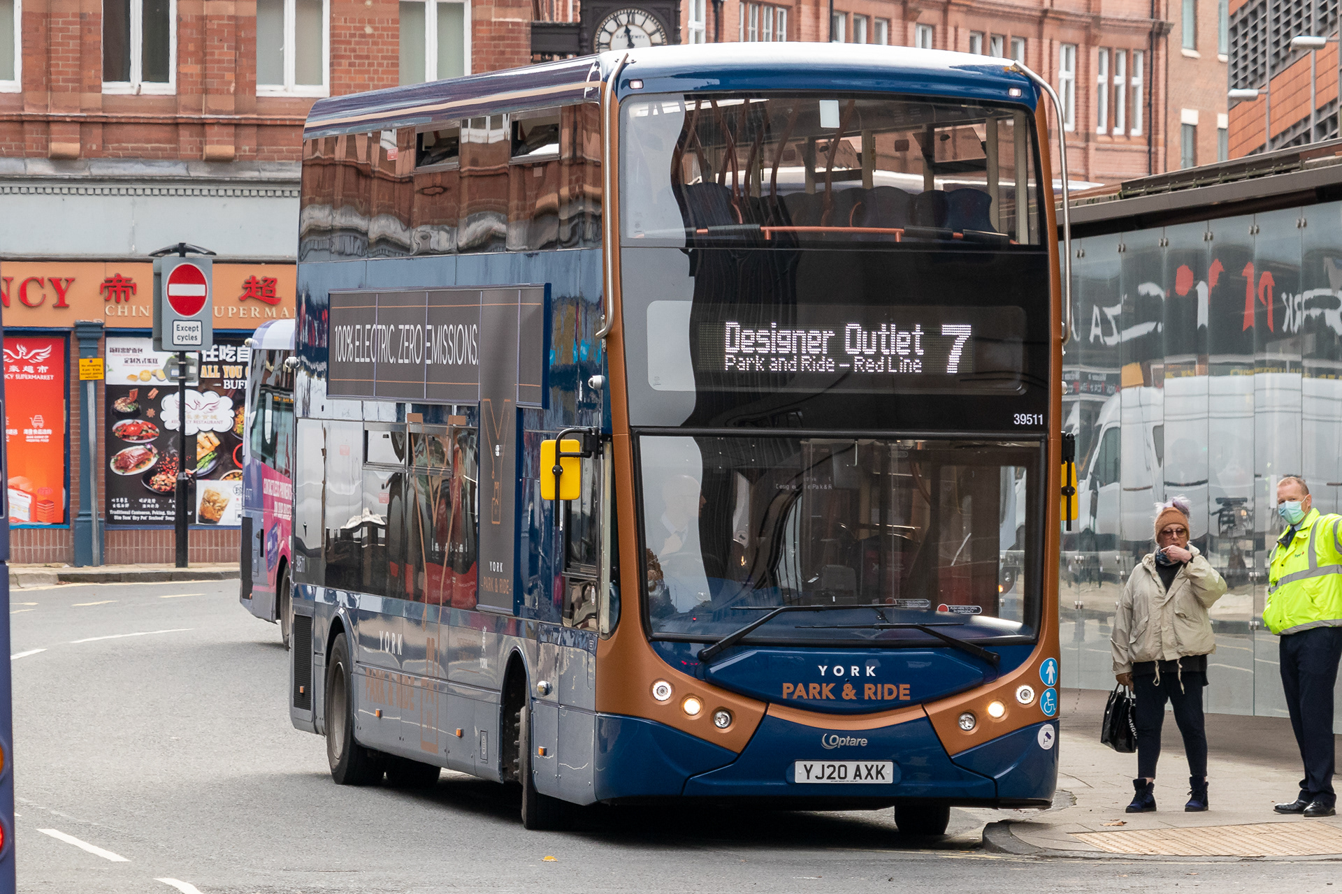 First York Park and Ride Optare Metrodecker EV in York
