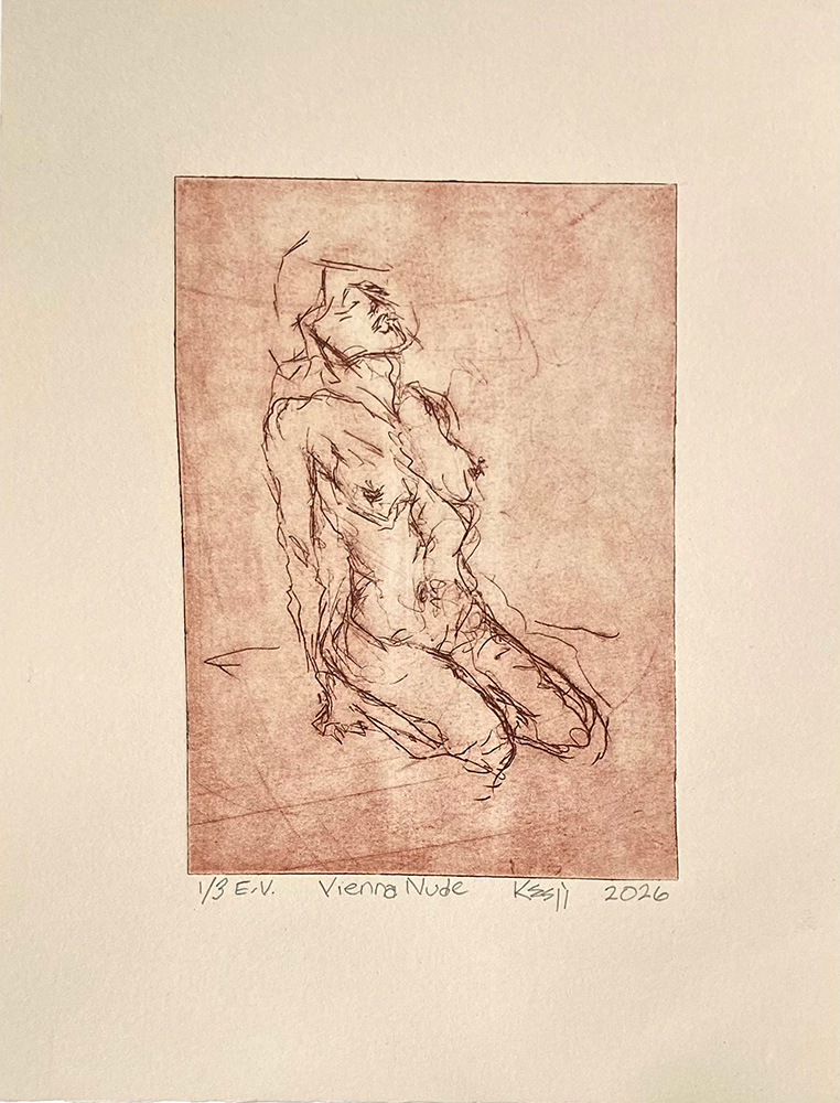 Vienna Nude 1/3, Dry point