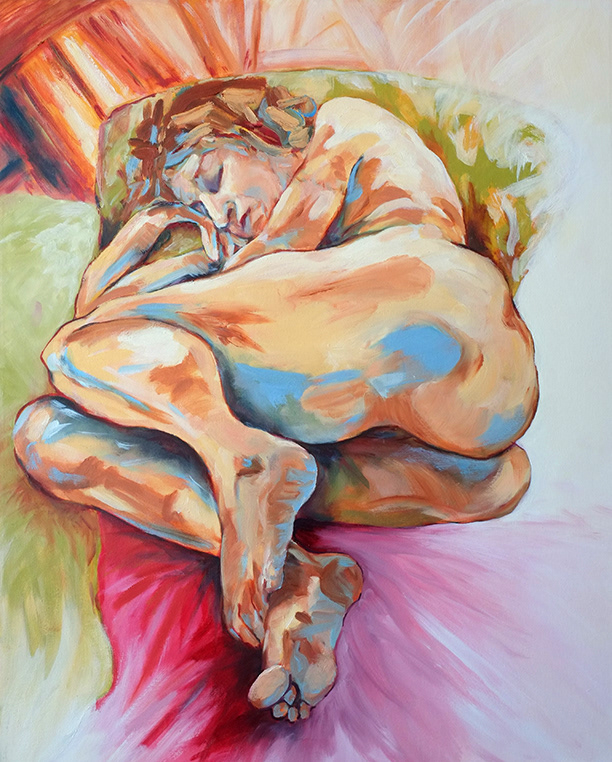 "The Peace in the Painting", oil on canvas, 75 x 60 cm