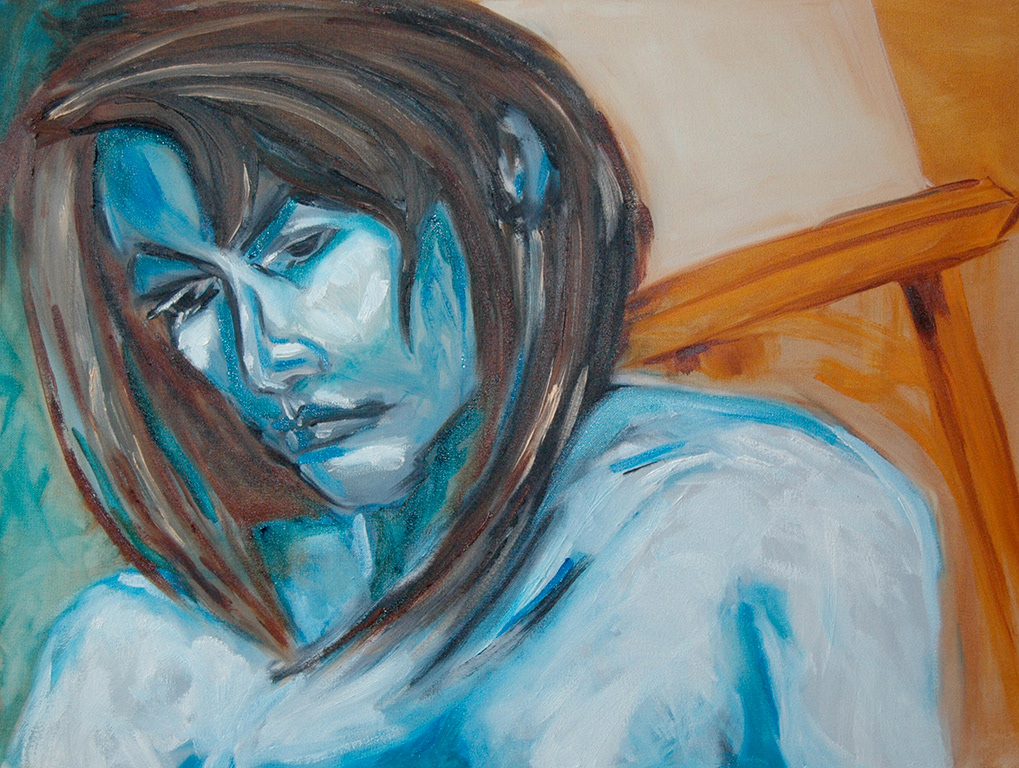 "Then", oil on canvas, 45 x 60 cm