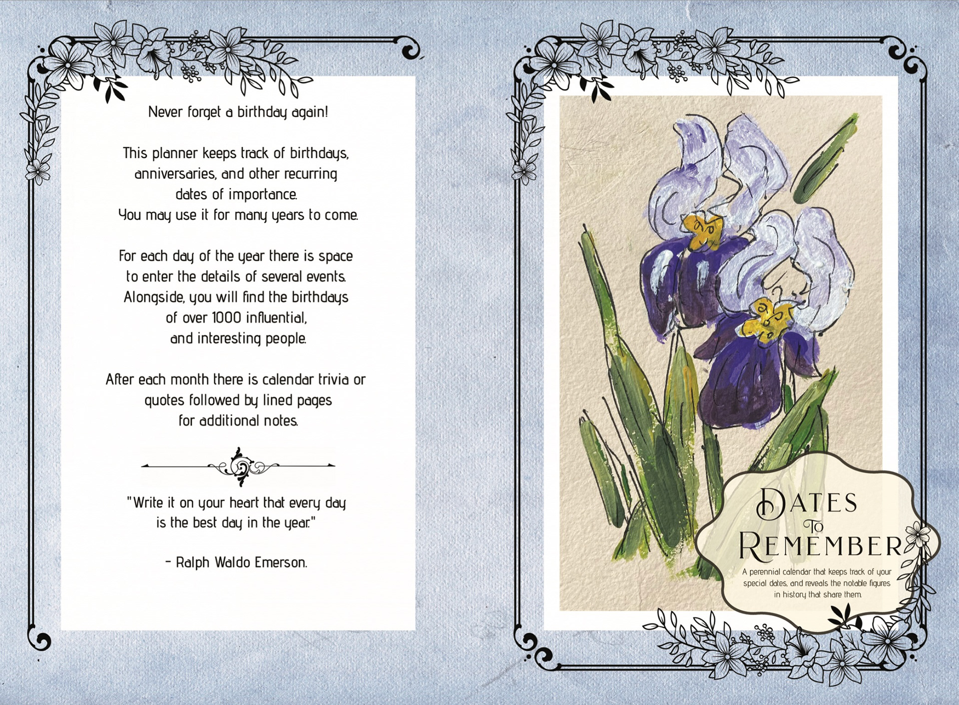 Irises - Font style 2