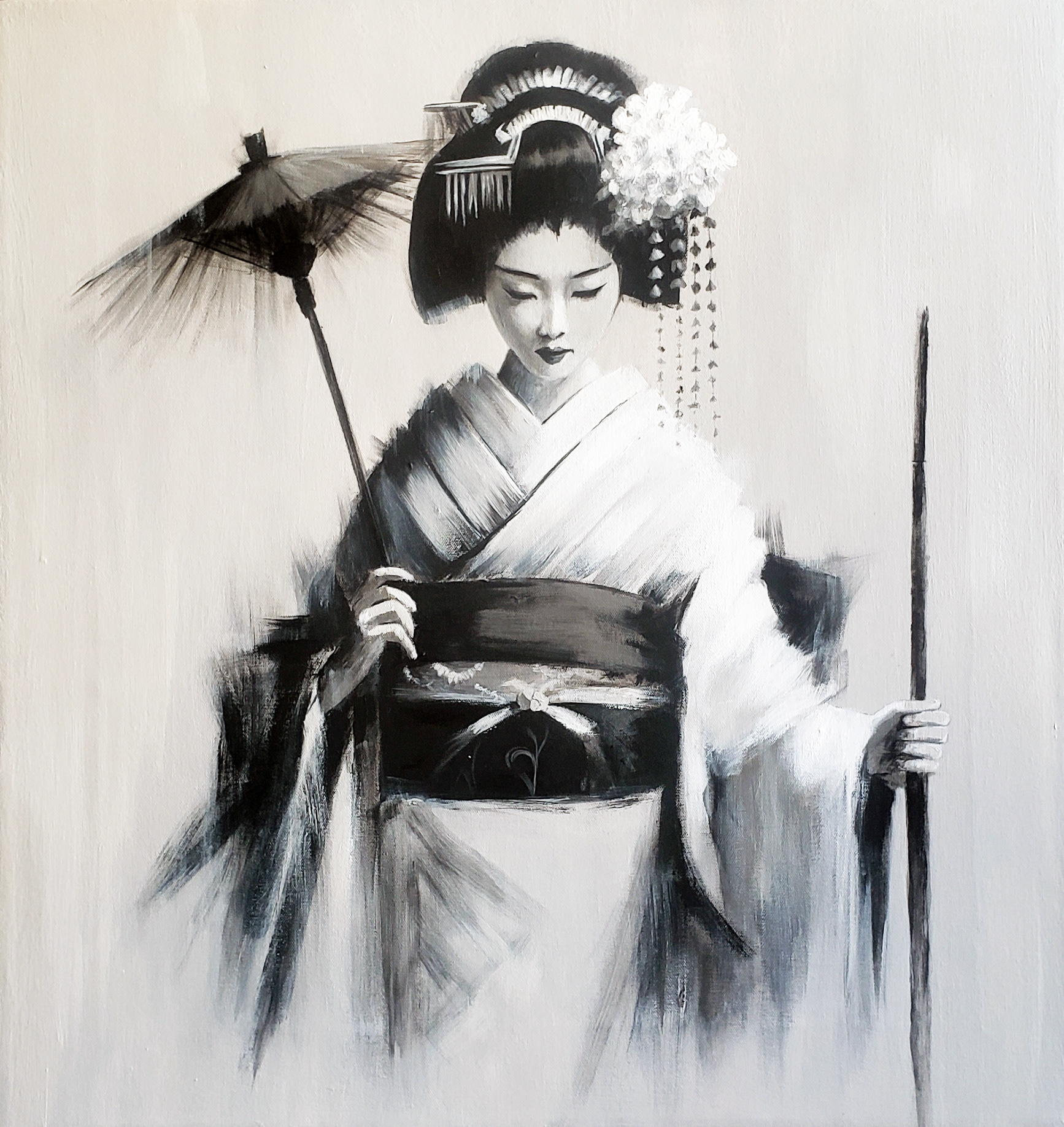 Geisha in Winter