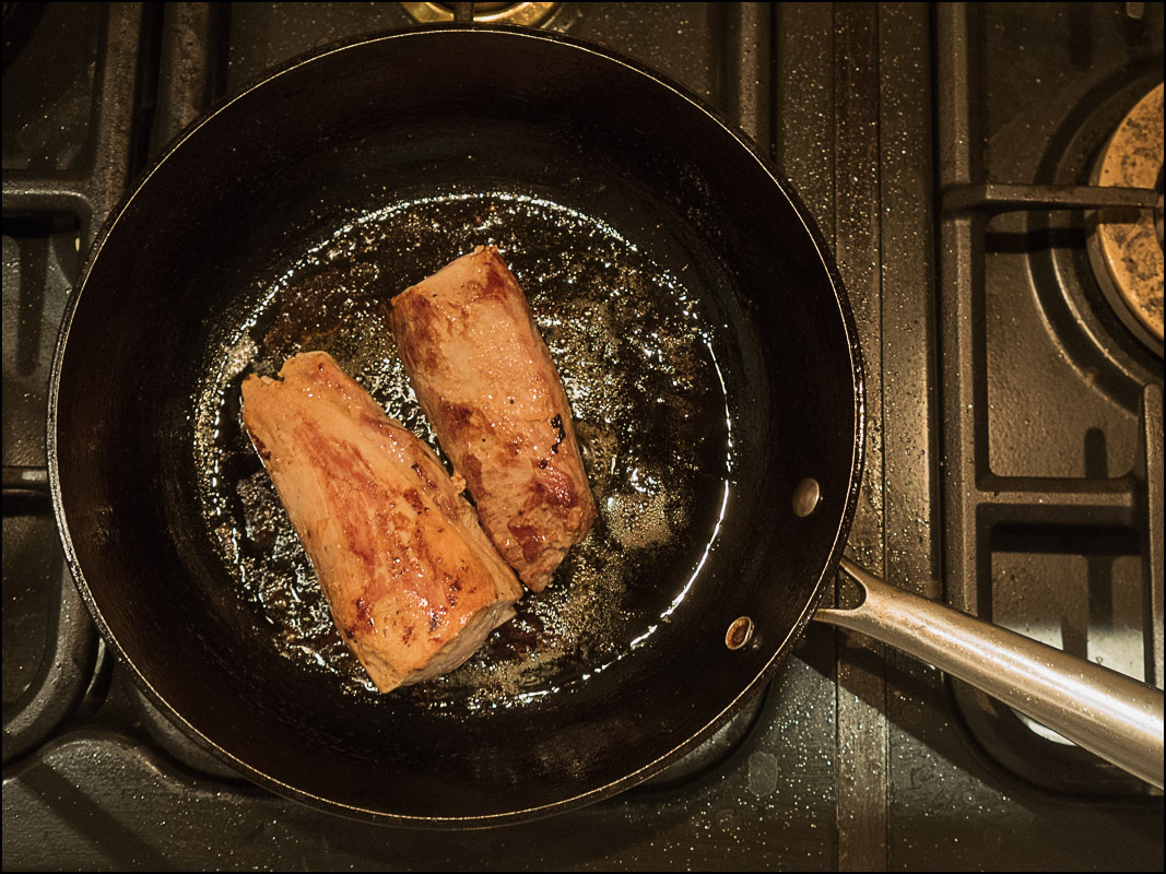 January 12th | Pork Fillet.  The last refuge of a 365 scoundrel - snapping ones dinner.