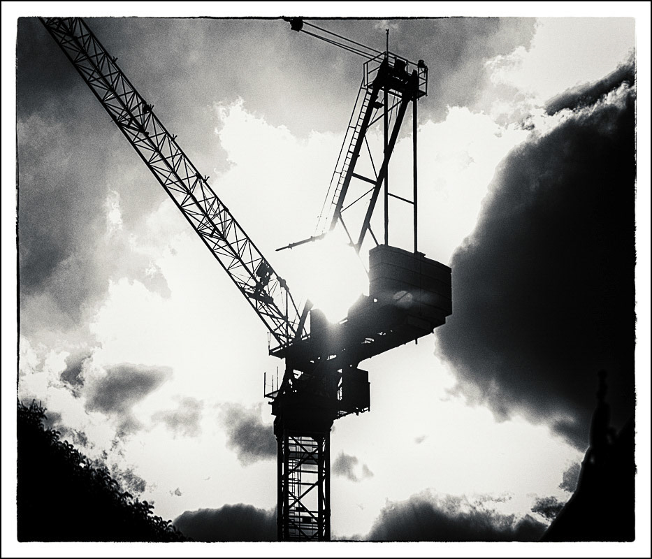 February 22nd | Demolition IV Demolition continues at the site of the old Waitrose building in Pirie's Place, Horsham, with the arrival of a huge crane.