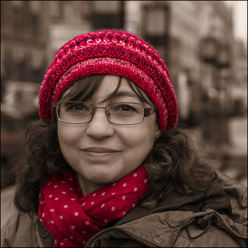 Sonia in Gendarmenmarkt, Berlin, 2015.
