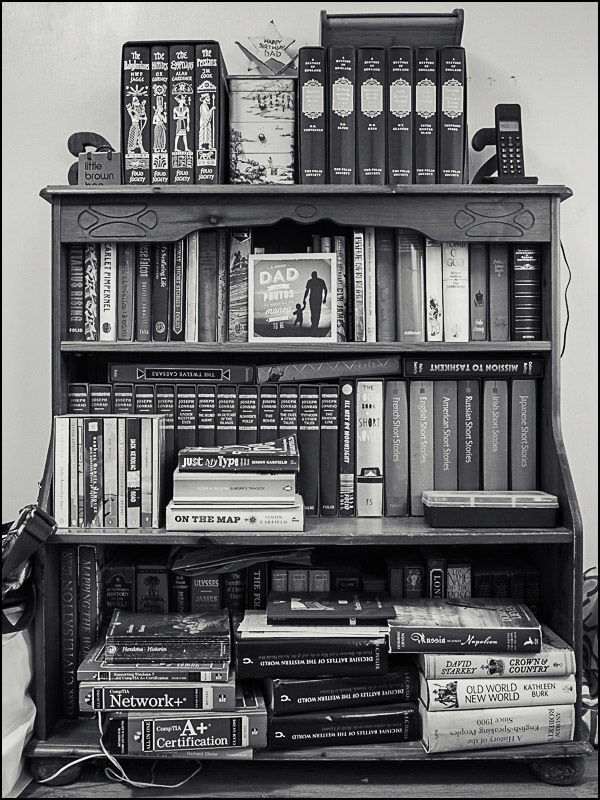 February 25th | My Bookshelf. I'll finish "Ulysses" one of these days.