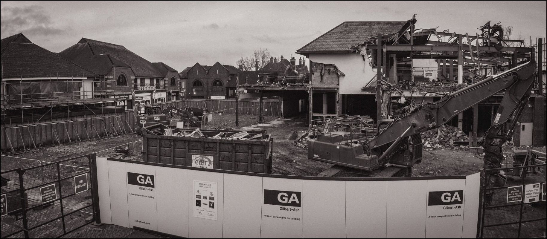 January 6th | Demolition I. The site of the old Waitrose building in Pirie's Place, Horsham.