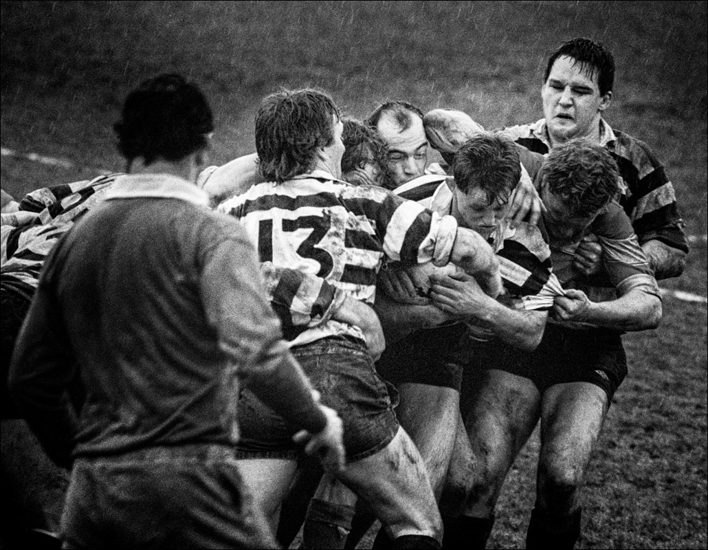 13 - Phil Stansfield in action at Sale in April 1988.