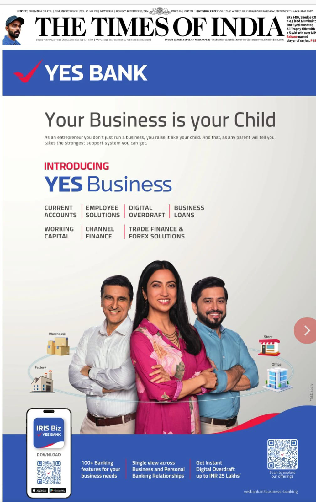 YES BUSINESS Print Campaign