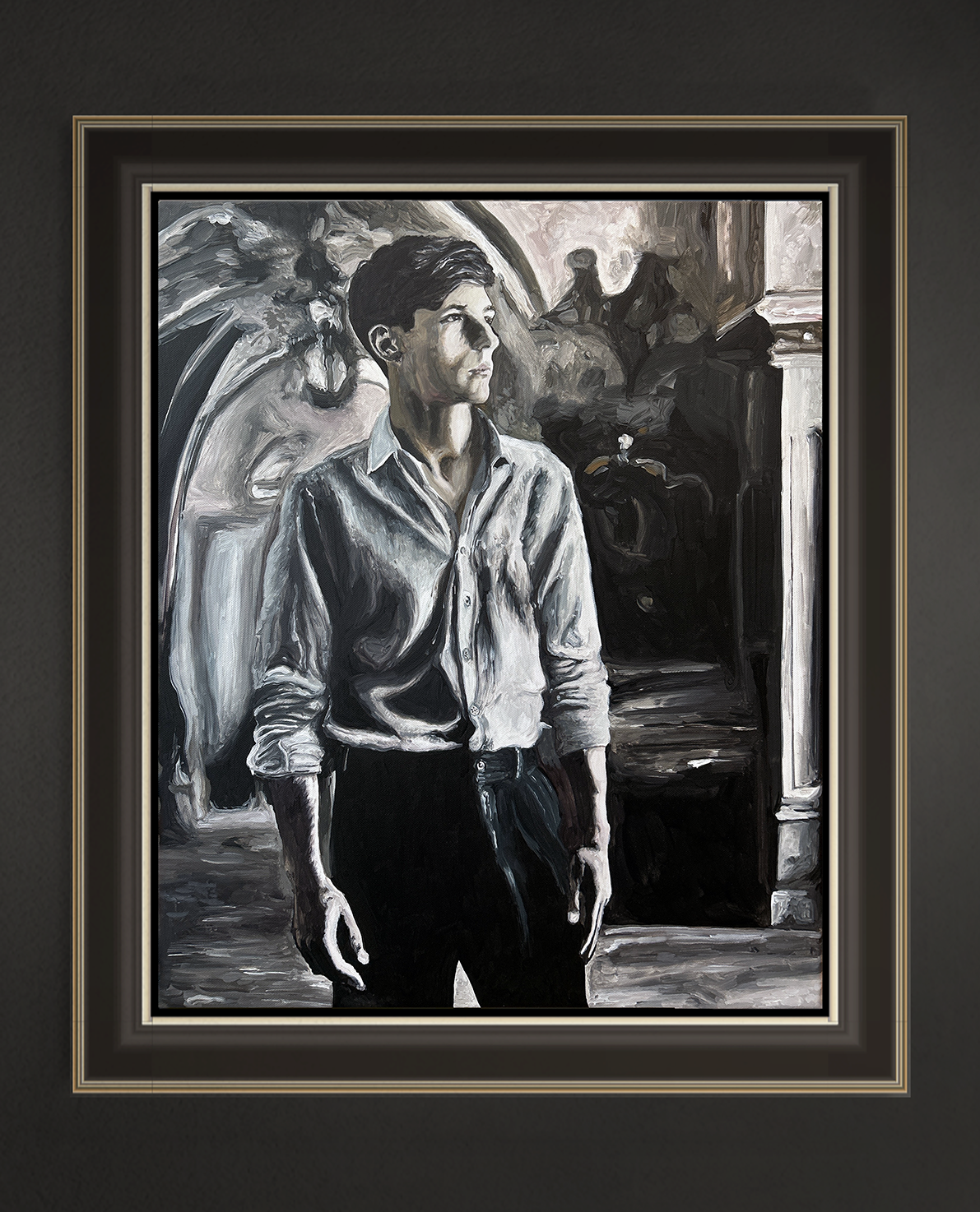 Finn, 60x50 cm, Acryl auf Leinwand