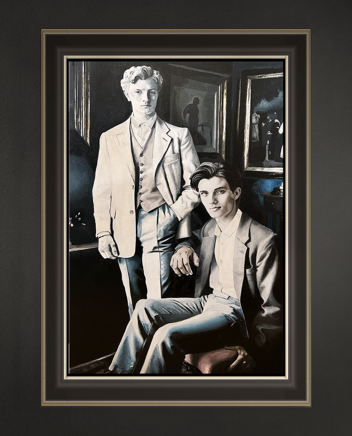 Geist, 81x54 cm, 2025, Öl auf Leinwand