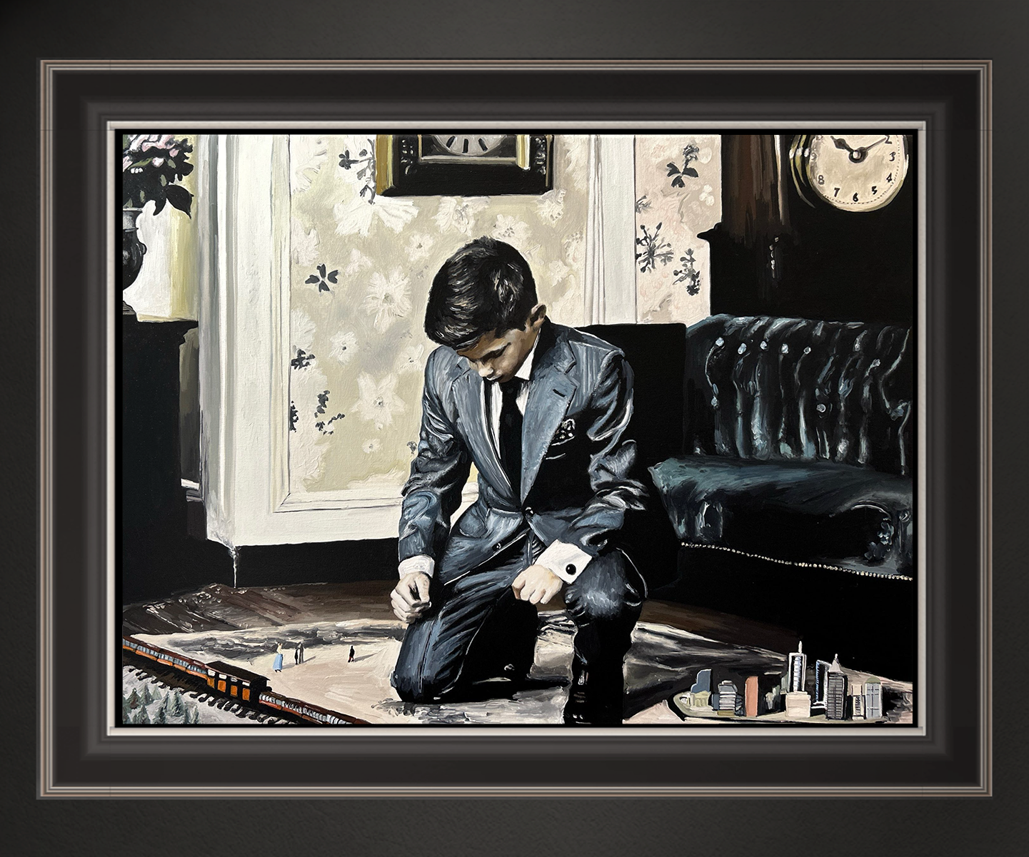 Weltherrschaft in den Genen, 60x80 cm, 2026, Öl auf Leinwand