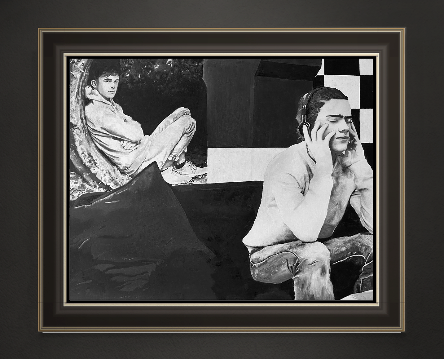 Zone, 80x100 cm, 2020, Öl auf Leinwand, nicht verfügbar