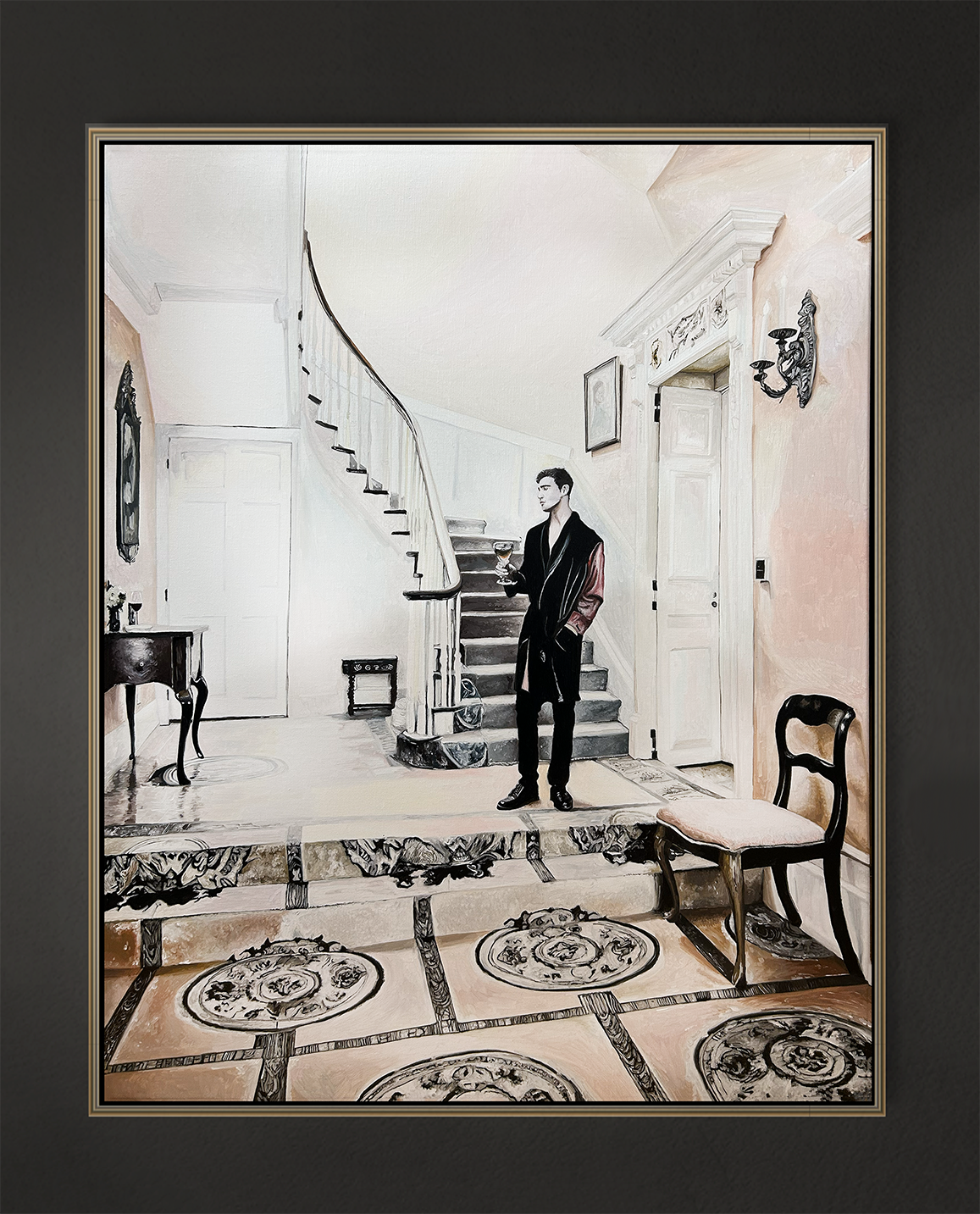 Der Abend wartet, 100x80 cm, 2025, Öl auf Leinwand