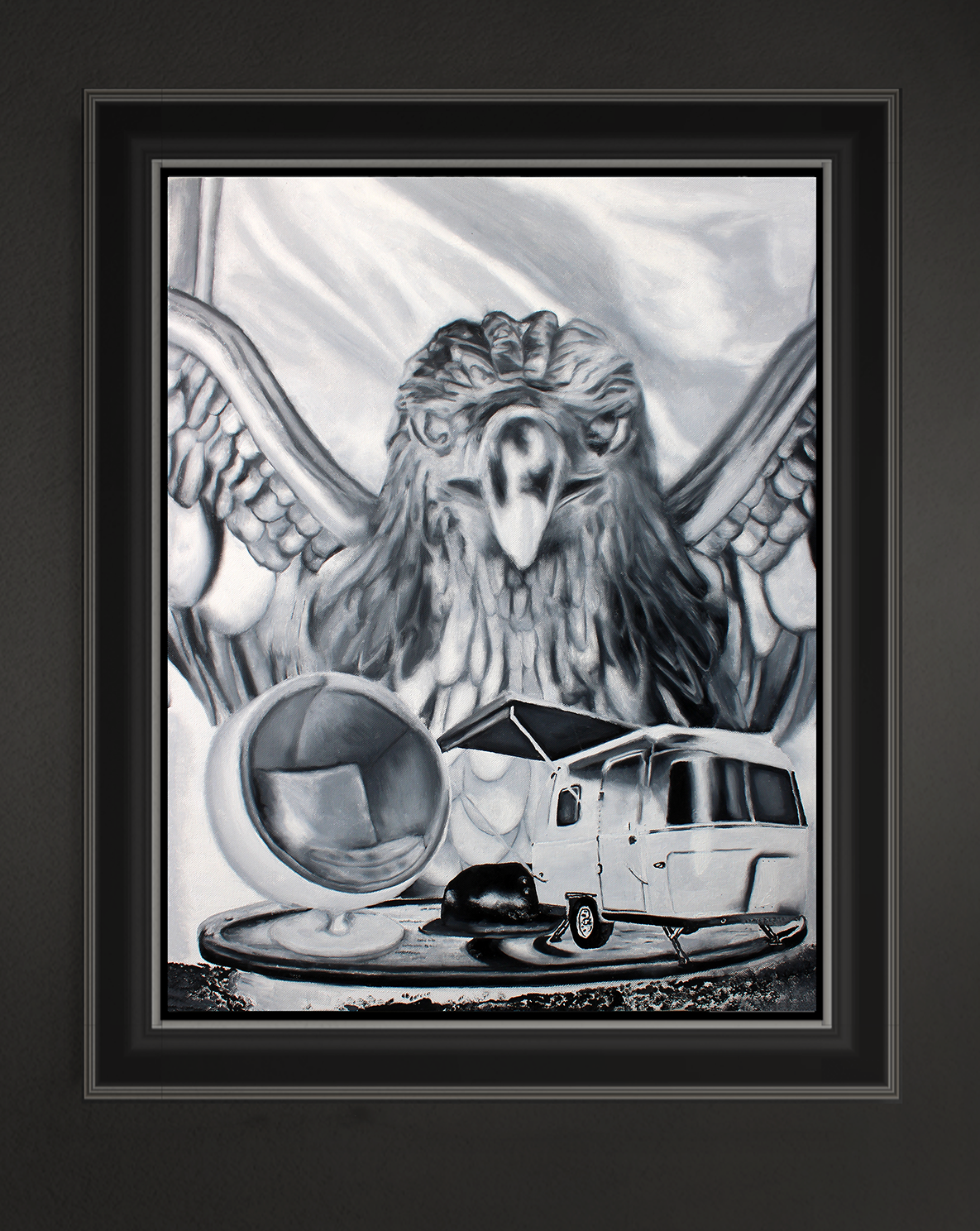 Wächter, 75x60 cm, 2021, Öl auf Leinwand