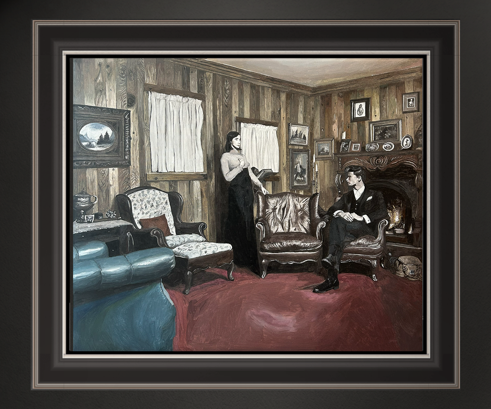 Hüttenzauber, 50x60 cm, 2026, Öl auf Leinwand